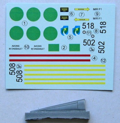 LF Model C7258 Decals Mirage F.1 ED (Libyan Air Force) 1/72