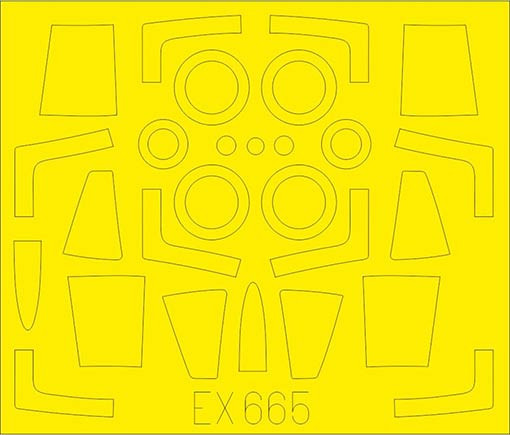 Eduard EX665 Mask 1/48 F-104G TFace (KIN)