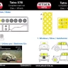 Attack 72MASK13 Tatra T57B - mask set (glass & wheels) 1/72
