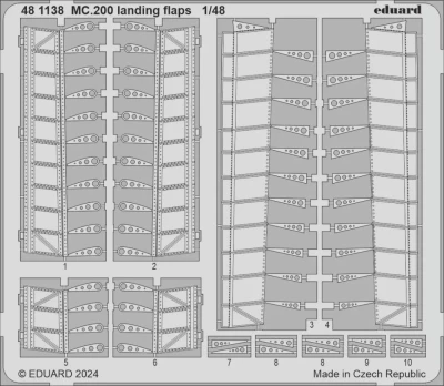 Eduard 481138 SET MC200 landing flaps (ITA) 1/48
