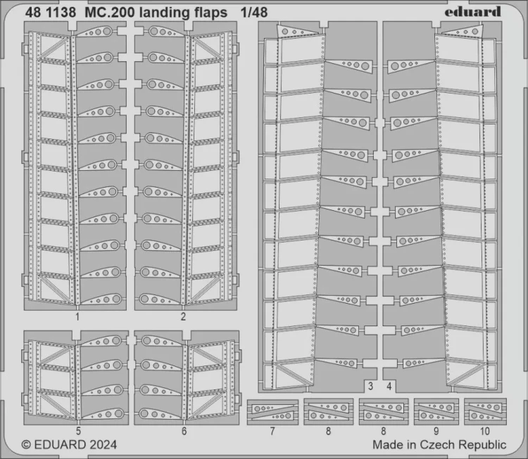 Eduard 481138 SET MC200 landing flaps (ITA) 1/48