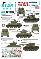 Star Decals 35-C1156 M4A3E8 Easy Eight Sherman. Easy Eight in Europe 1945 1/35