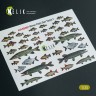 Reskit KA35001 River Fish set Type 1 - 3D Decal for dioramas 1/35