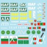 Star Decals 35-C1282 ISAF # 4 AFVs used by Hungary, Bulgaria and Portugal in Afghanistan. BTR-80A, BRDM-2 and Panhard VBL. (Soviet) 1/35