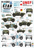 Star Decals 35-C1392 UNEF Canadian Ferrets.Middle East Peacekeepers # 3.Ferret Scout Car Mk.2 Mk.1 Scout Cars 1/35