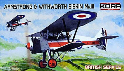Kora Model KPK72112 A&W SISKIN Mk.III British Service (3x camo) 1/72