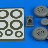 Aires 4806 Do 217N wheels & paint masks - late B (ICM) 1/48
