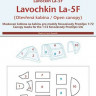 Peewit M72231 1/72 Canopy mask Lavochkin La-5F open can. (KP)