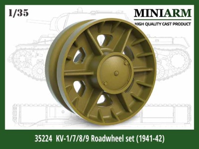 Miniarm 35224 КВ-1/7/8/9 Опорные катки (Обр. 41-42г) 1/35