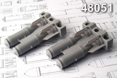 Advanced Modeling AMC 48051 ОФАБ-250-230, осколочно-фугасная авиабомба калибра 250 кг 1/48