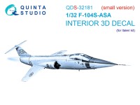 Quinta Studio QDS-32181 F-104S-ASA (Italeri) (Малая версия) 1/32
