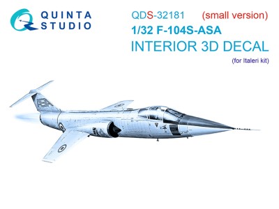 Quinta Studio QDS-32181 F-104S-ASA (Italeri) (Малая версия) 1/32