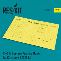 Reskit RSM32-0003 RF-5 E Tigereye Painting Masks (KITTYH) 1/32