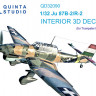 Quinta studio QD32090 Ju 87B-2/R-2 (Trumpeter) 3D Декаль интерьера кабины 1/32