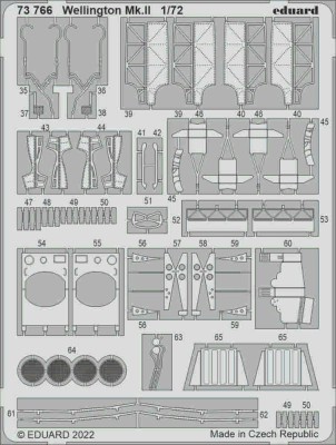 Eduard 73766 SET Wellington Mk.II (AIRF) 1/72