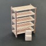 Plusmodel M-509 Workshop shelf (laser wood) 1/35