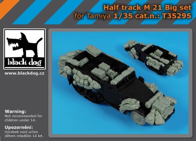 Black Dog T35295 M21 Half Track BIG SET (designed to be used with Tamiya kits) 1/35