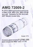 Amigo Models AMG 72009-2 R-27F2-300 exh.nozzle MiG-23S/U/UB (RVA/ART) 1/72