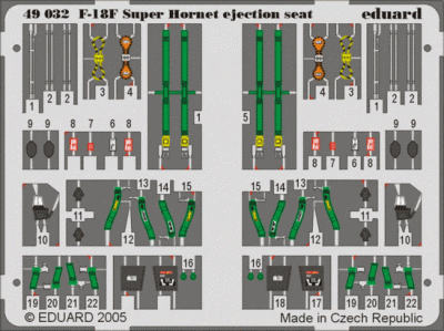 Eduard 49032 F-18F ejection seat HAS
