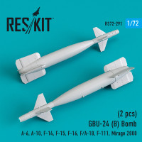Reskit RS72-0291 GBU-24 (B) Bomb (2 pcs) A-6, A-10, F-14, F-15, F-16, F/A-18, F-111, Mirage 2000 1/72