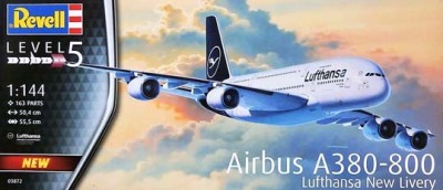 Revell 03872 AIRBUS A380-800 LUFTHANSA NEW LIVERY 1/144