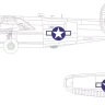 Eduard CX668 Mask B-24H US national insignia (AIRF) 1/72