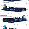 HAD 48229 Decal F4U-5NL Argentine Naval Corsairs 1/48