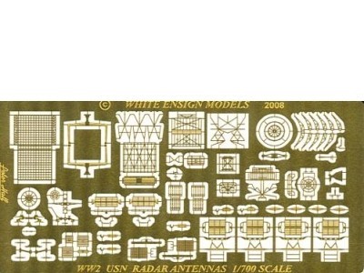 White Ensign Models PE 0789 WW2 USN RADARS 1/700