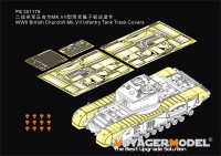 Voyager Model PE351176 WWII British Churchill Mk.VII Infantry Tank Track Covers For AFV CLUB 35324 1/35