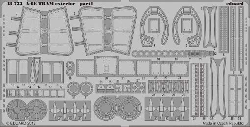 Eduard 48733 1/48 Фототравление A-6E TRAM exterior