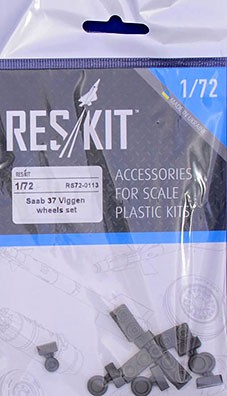 Reskit RS72-0113 SAAB 37 Viggen wheels set (HAS,SP.HOBBY) 1/72