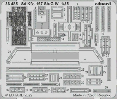 Eduard 36485 SET Sd.Kfz. 167 StuG IV (RYEF.MOD.) 1/35