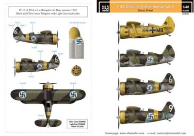 Sbs Model D48004 Polikarpov I-153 Finnish Air Force WW II vol.II 1/48