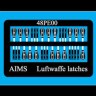 Aims AIMPE48006 Luftwaffe latches' appropriate for Messerschmitt Bf-109, Bf-110, Me-410, Me-262, Focke-Wulf Fw-190 etc 1/48