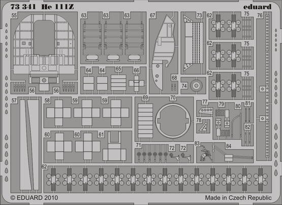 Eduard 73341 He 111Z interior S.A.