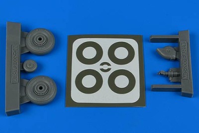 Aires 4823 Macchi Mc.200 early wheels&amp;paint masks (ITA) 1/48