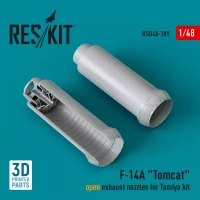 Reskit U48389 F-14A 'Tomcat' open exhaust nozzles (TAM) 1/48