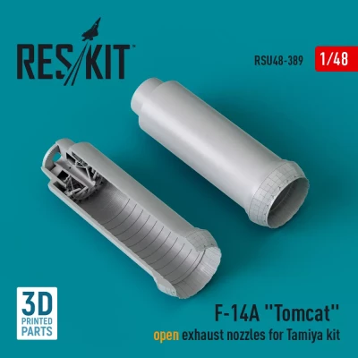 Reskit U48389 F-14A 'Tomcat' open exhaust nozzles (TAM) 1/48