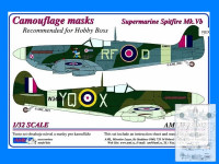 AML AMLM33002 Mask Supermarine Spitfire Mk.V Camouflage 'A' 1/32
