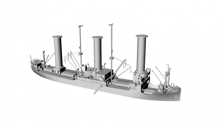 Combrig 70693 German Rotor Ship Barbara, 1926 1/700