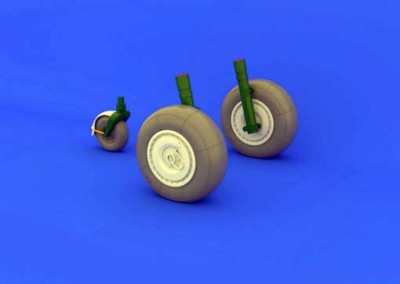 Eduard 648134 Ju 88 wheels late
