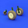 Eduard 648134 Ju 88 wheels late