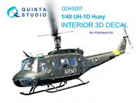Quinta studio QD48267 UH-1D (KittyHawk) 3D Декаль интерьера 1/48