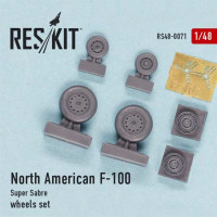 Reskit RS48-0071 N.A. F-100 Super Sabre wheels set (ESCI,REV) 1/48