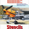 Hm Decals HMD-72136 1/72 Stencils Messerschmitt BF 109 B,C,D,E