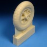 Barracuda Studios BCR24435 Messerschmitt Bf-109E/F Mainwheels with Ribbed Tires - 1/24