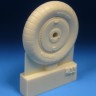 Barracuda Studios BCR24435 Messerschmitt Bf-109E/F Mainwheels with Ribbed Tires - 1/24