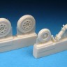 Barracuda Studios BCR72209 BAC/EE Lightning F.2A/F.6 Landing Gear - (designed to be used with Airfix kits) 1/72