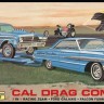 AMT 1223 1964 Ford Galaxie, Falcon funny car Trailer Combo 1/25