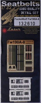 HGW 132610 Seatbelts FockeWulf Fw 190 A-8 (laser) 1/32